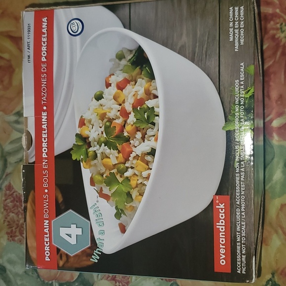 Brand new 4 porcelain bowls great for any cooking - Picture 1 of 5